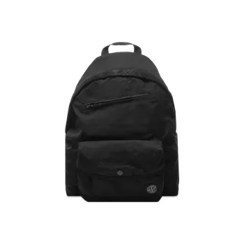 STONE ISLAND Polyurethane Resin Backpack Men's Black