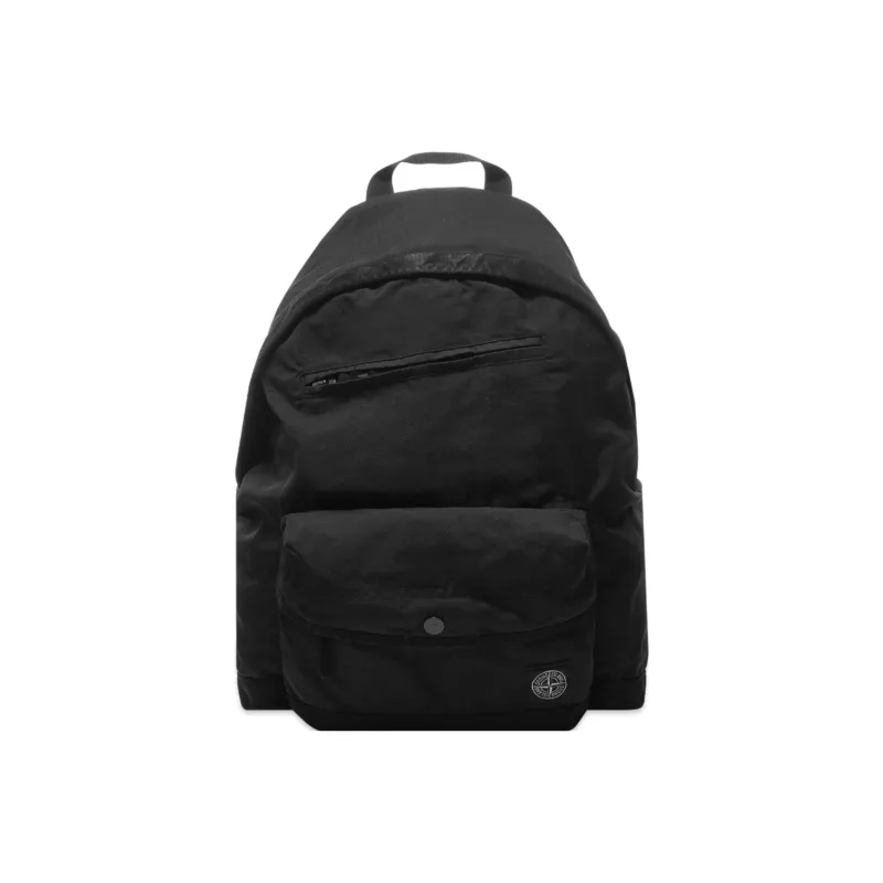 STONE ISLAND Polyurethane Resin Backpack Men's Black-0