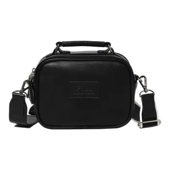 FILA Polyurethane Camera Bag Shoulder Bag Crossbody Bag Regular Women's Black
