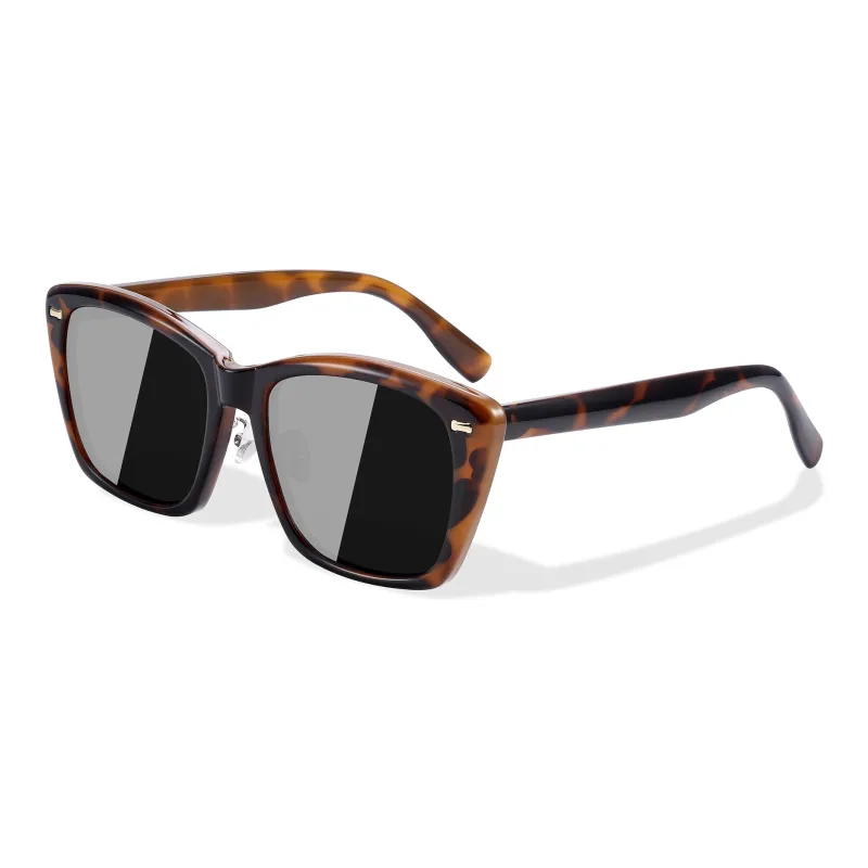 PULAIS TR/Memory Plastic Square Sunglasses Unisex-2