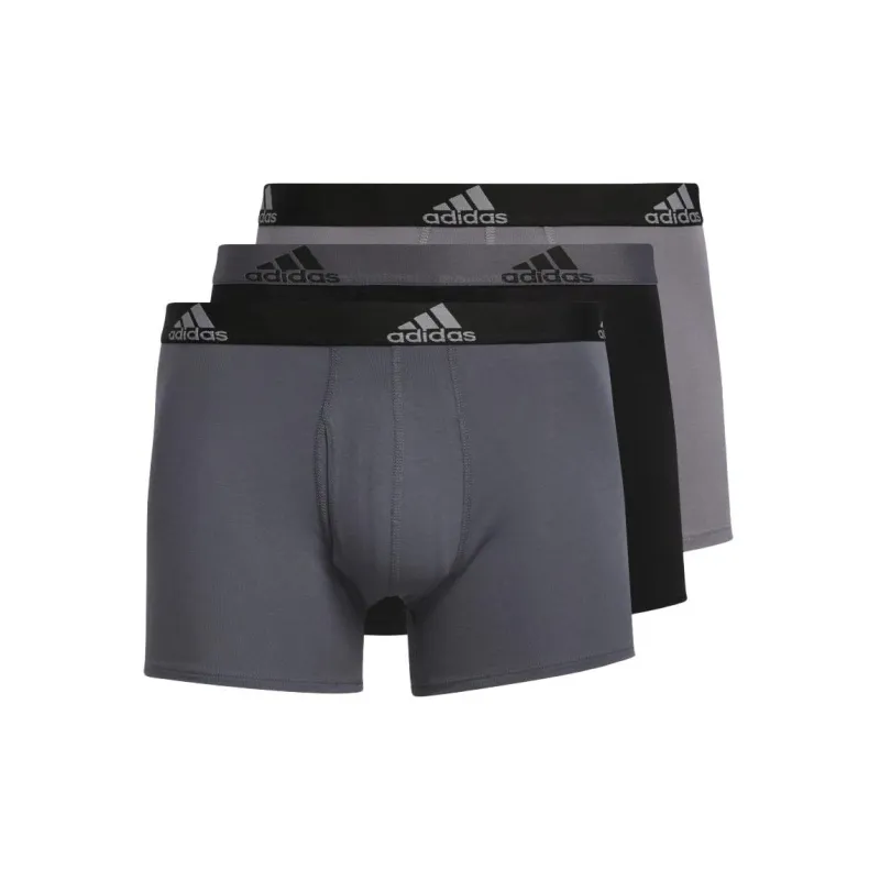 Adidas Free Shipping With AdiClub Stretch Cotton Trunk Briefs 3 Pairs-0