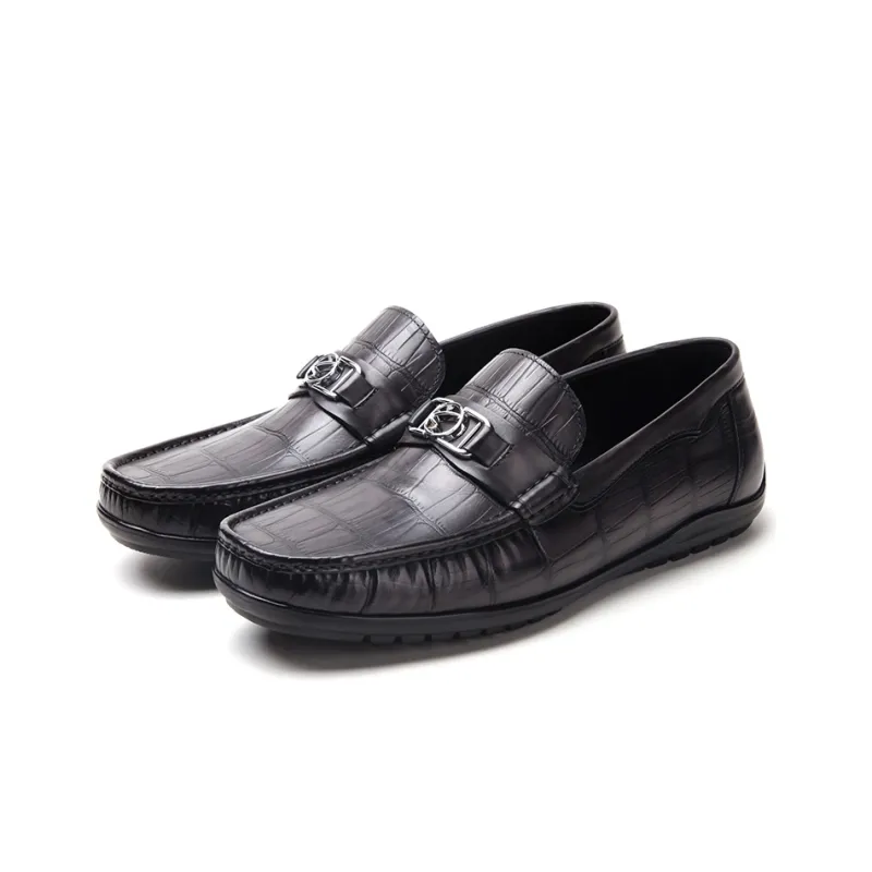 Satchi Casual Leather Shoes Men's Black-2