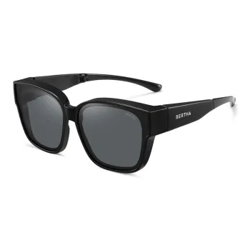 BERTHA TR/Memory Plastic Square Sunglasses Unisex