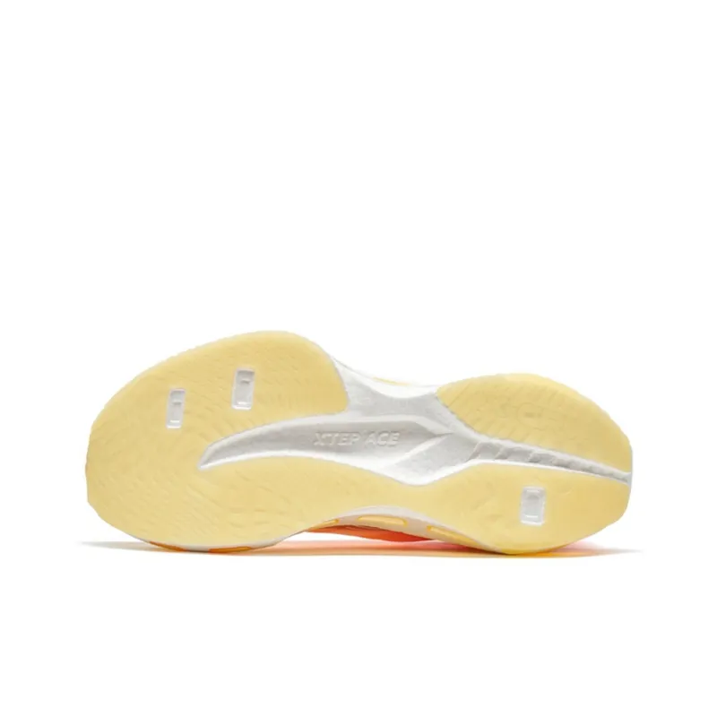 XTEP Shock Absorbing Spins 10.0 Pro Anti Slip Wear Resistant Low Top Running Shoes Men's Orange Yellow-4