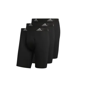 Adidas Free Shipping With AdiClub Performance Long Boxer Briefs 3 Pairs