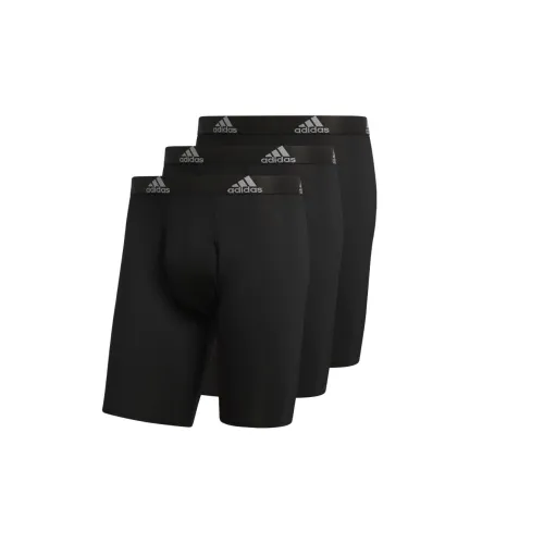 Adidas Free Shipping With AdiClub Performance Long Boxer Briefs 3 Pairs