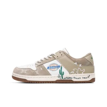 Dickies Wear resistant, Lightweight, Breathable, And Non slip. Low Top DUNK Skateboard Shoes Men's White Khaki