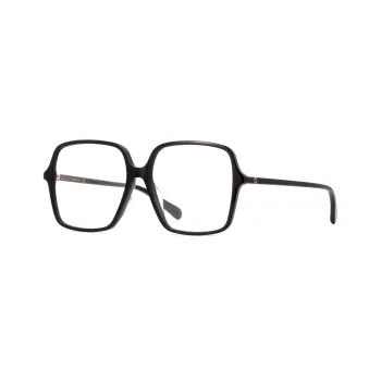 GUCCI Plate Frame Irregular Shape Eyeglass Frames Unisex Black