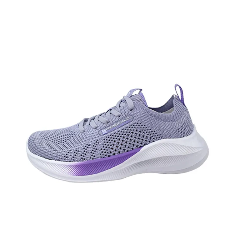 361° Anti Slip Wear Resistant Low Top Running Shoes Women's Light Purple Gray-2