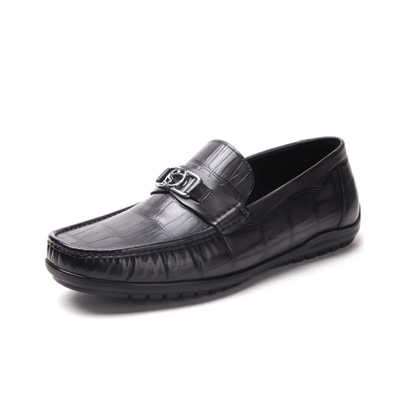 Satchi Casual Leather Shoes Men's Black-1