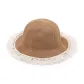 Small Lace Trims Straw Woven Hat-Adult