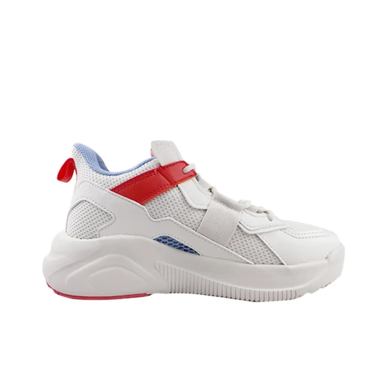 361° Thermal High Top Sports Casual Shoes Women's White Red-1