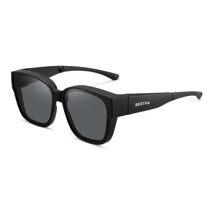 BERTHA TR/Memory Plastic Square Sunglasses Unisex-4