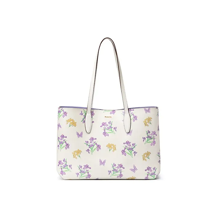 NUCELLE PVC Tote Bag Armhole Bag Shoulder Bag Regular Women's Summer Flowers-1