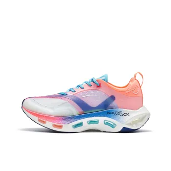 XTEP Shock Absorbing Spins 10.0 Pro Anti Slip And Wear Resistant Breathable Low Top Running Shoes Men's Red Blue