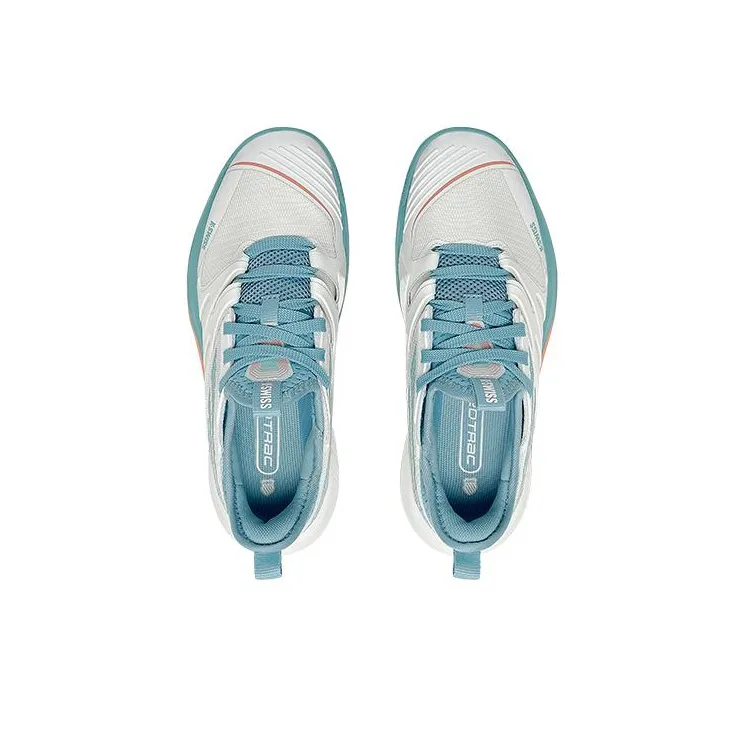 KSWISS Speedtrac Non slip Lightweight Low Top Tennis Shoes Women's White Blue-3