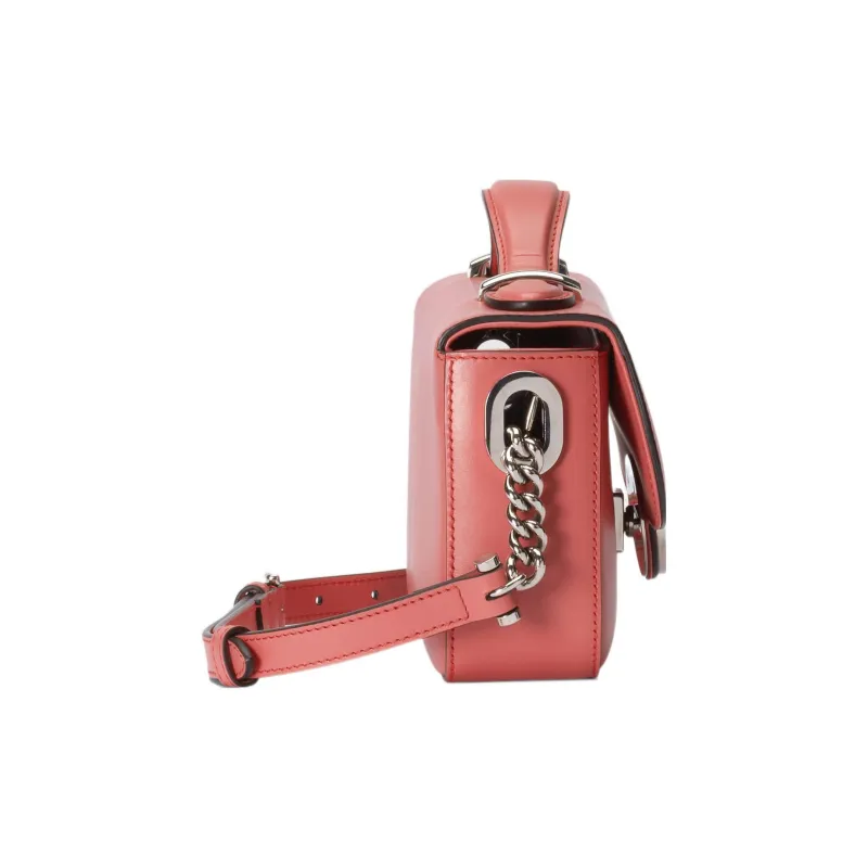 GUCCI Leather Handbag Shoulder Bag Crossbody Bag Mini Women's Pink-4
