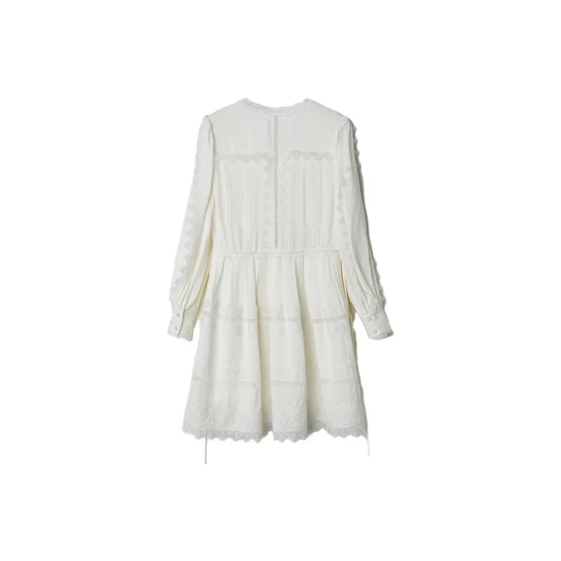 Dimple Hsu Long-Sleeved Dresses Women's Ecru-1