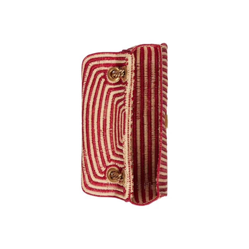 GUCCI GG Marmont Woven Straw Portable Crossbody Bag, Shoulder Bag Women's-5