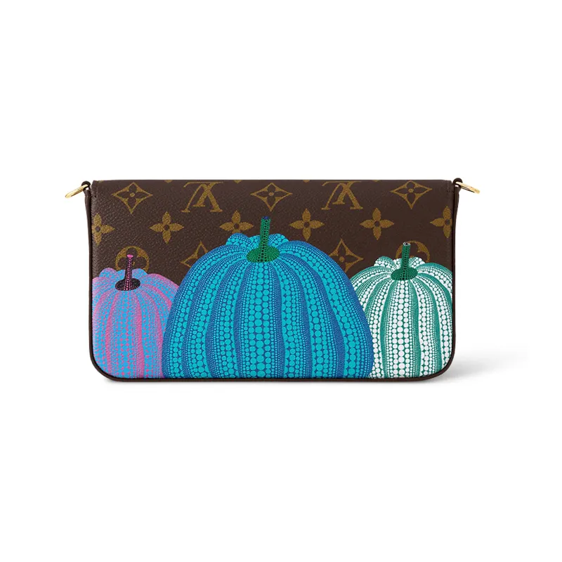 LOUIS VUITTON Lv X Yk Felicie Pochette Pumpkin Print-2