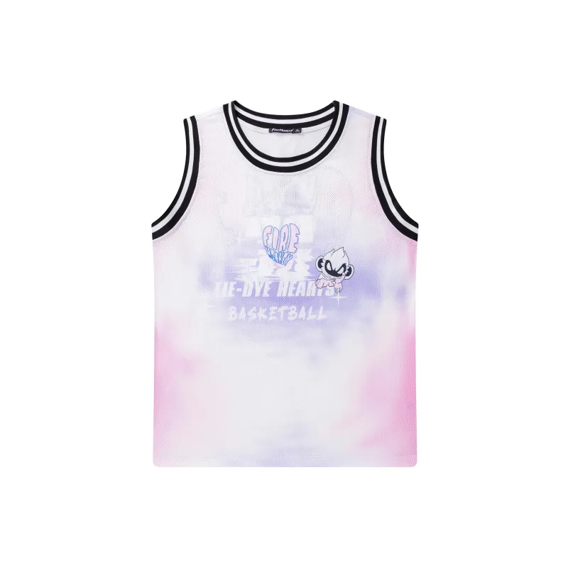 FireMonkey Basketball Jerseys Unisex Pink Blue-1
