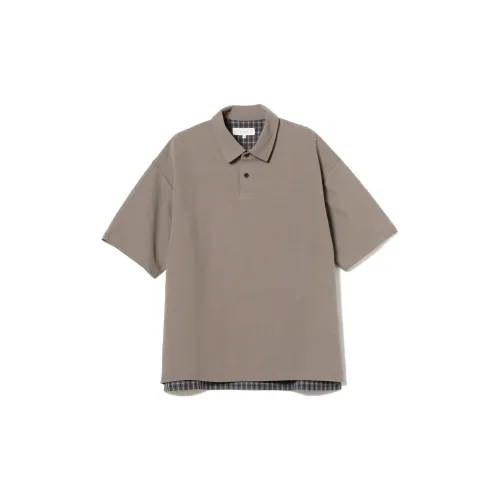 Beams Polo Shirts Men Gray