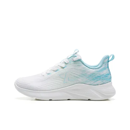 XTEP Cushioning Breathable Lightweight Low Top Running Shoes Men's White Green Blue
