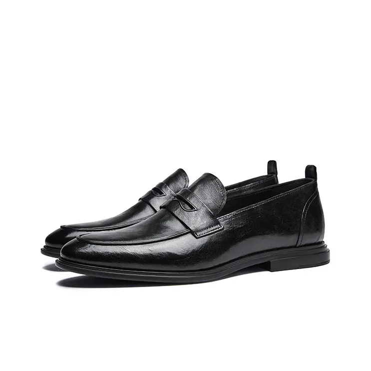 Hautton Jeans Dress Shoes Men's Black-3