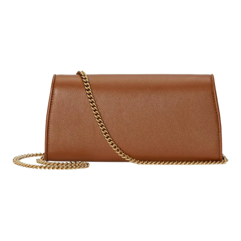 GUCCI Blondie Leather Shoulder Bag Crossbody Bag Wallets Women's Brown-2