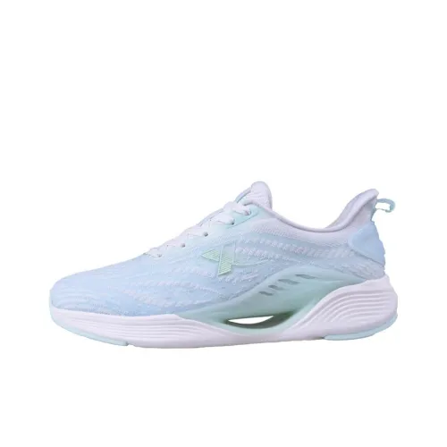 XTEP Qing Feng 5.0 Anti Slip Wear Resistant Low Top Running Shoes Women's Foam Green