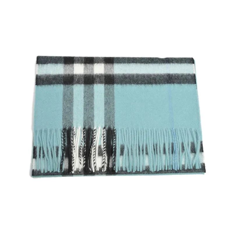 Burberry Knit Scarves Women's Light Blue-1