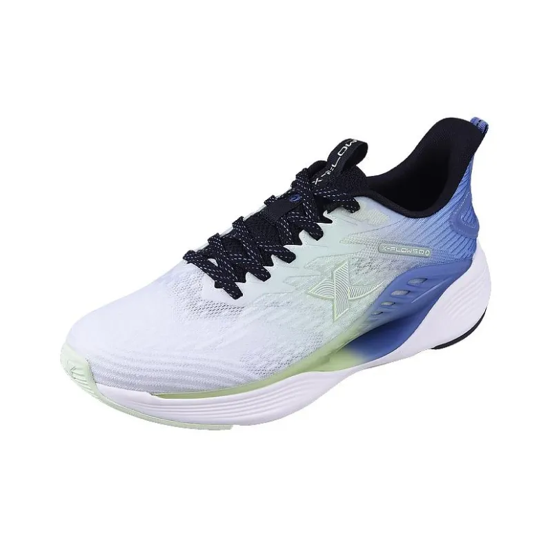 XTEP Qing Feng 5.0 Running Shoes Men Low Top White/Green/Blue-1