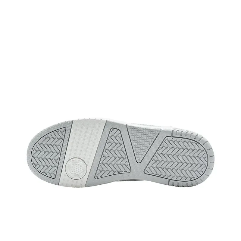 KSWISS Grancourt Slip Resistant, Abrasion Resistant, Lightweight Low Top Skateboard Shoes Men's White Gray-5