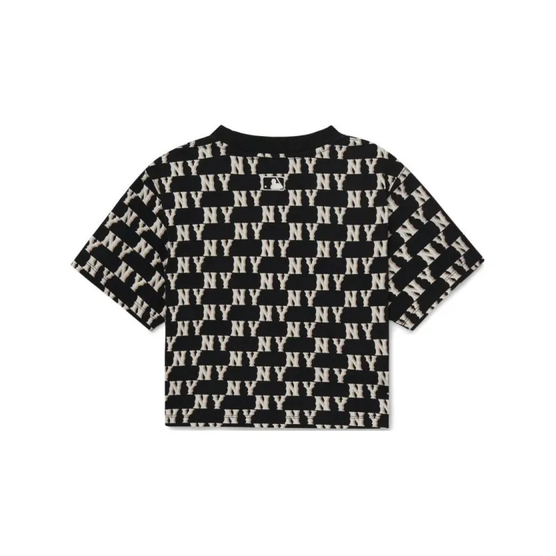 MLB Los Angeles Dodgers Crop Tops Women's Black-1