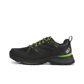 Jack Wolfskin Cushioning Anti Slip And Wear Resistant Low Top Outdoor Shoes Men's Black Green