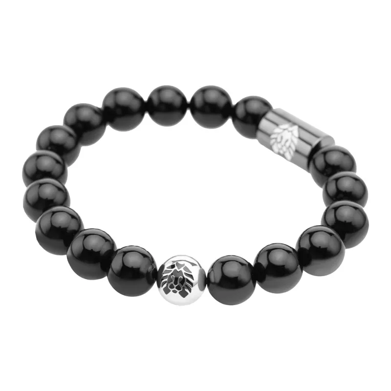 Rastaclat White Turquoise Small Lion Bracelet Chinese Style Beaded Bracelet Unisex-9