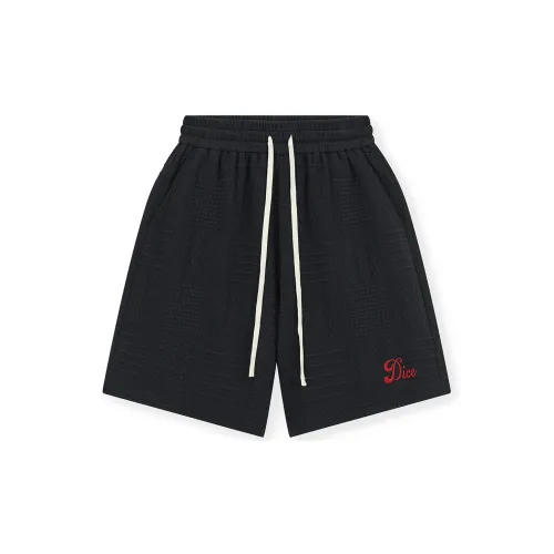 DICETINY Casual Shorts Unisex Black