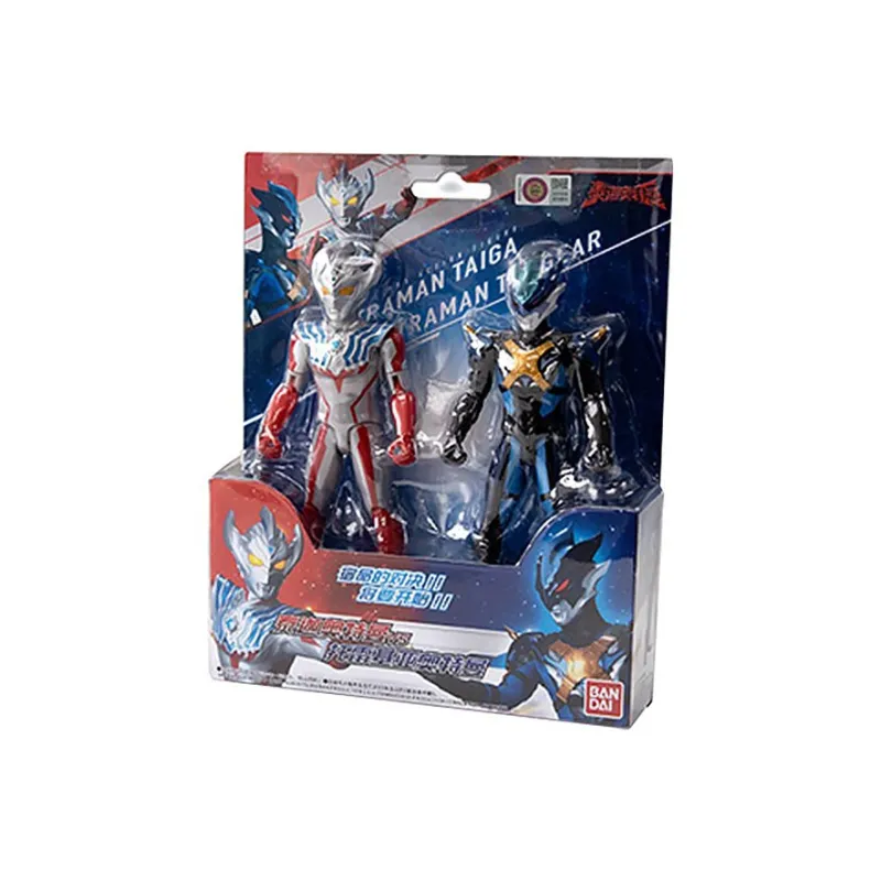 BANDAI Ultra Posable Collection Hero Toy Taiga Vs. Torigia Action Figures-2