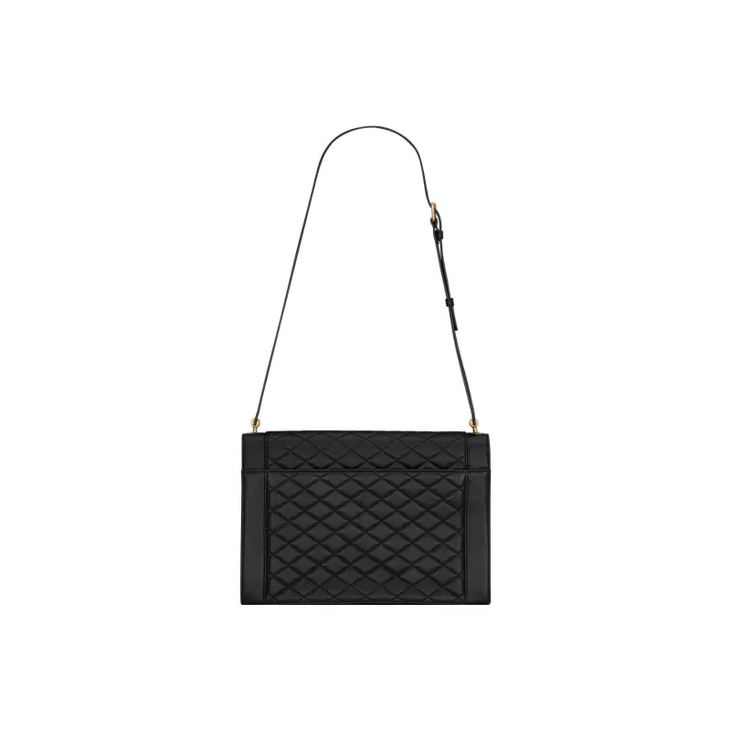 SAINT LAURENT GABY Lambskin Envelope Bag, Shoulder Bag, Crossbody Bag, Handbag Women's Black-3