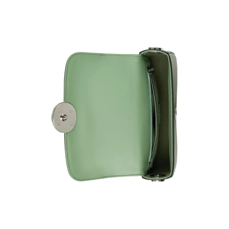 GUCCI Leather Handbag, Shoulder Bag, Crossbody Bag Mini Women's Green-4