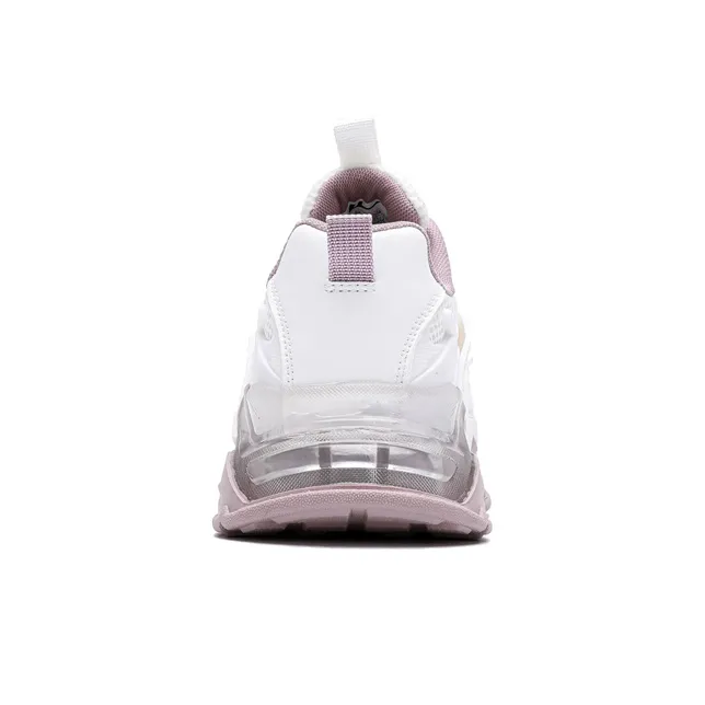 Warrior Cushioning, Wear Resistant Low Top Casual Shoes Women's White Purple-2