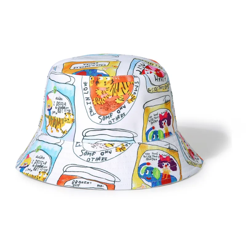 Guuka X Yang Xi Sheng Er Co brand Cotton Bucket Hats Unisex-0