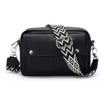 Slazenger PU Camera Bags Crossbody Bags Regular Unisex Black