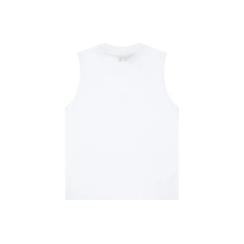 MLB Los Angeles Dodgers Tank Tops Unisex White-1