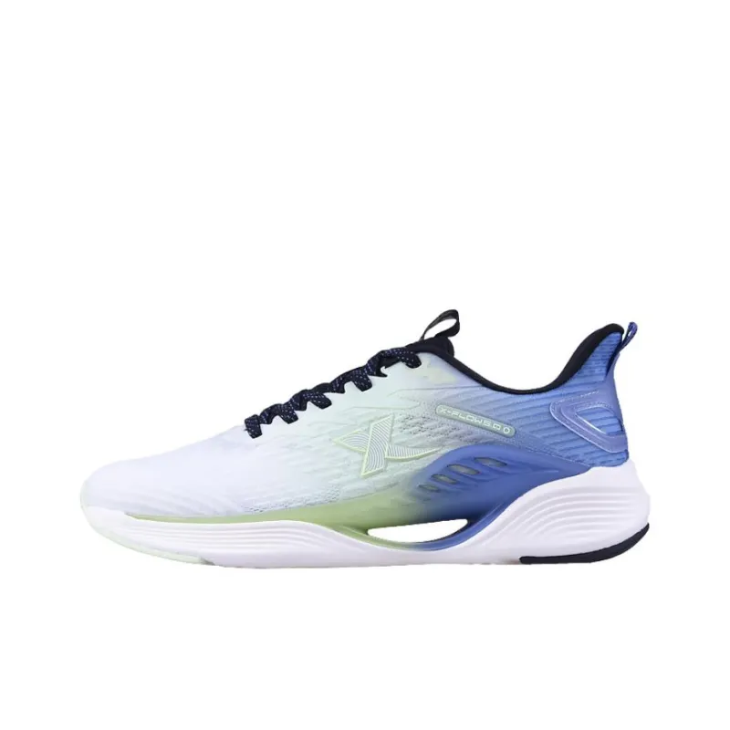XTEP Qing Feng 5.0 Running Shoes Men Low Top White/Green/Blue-0