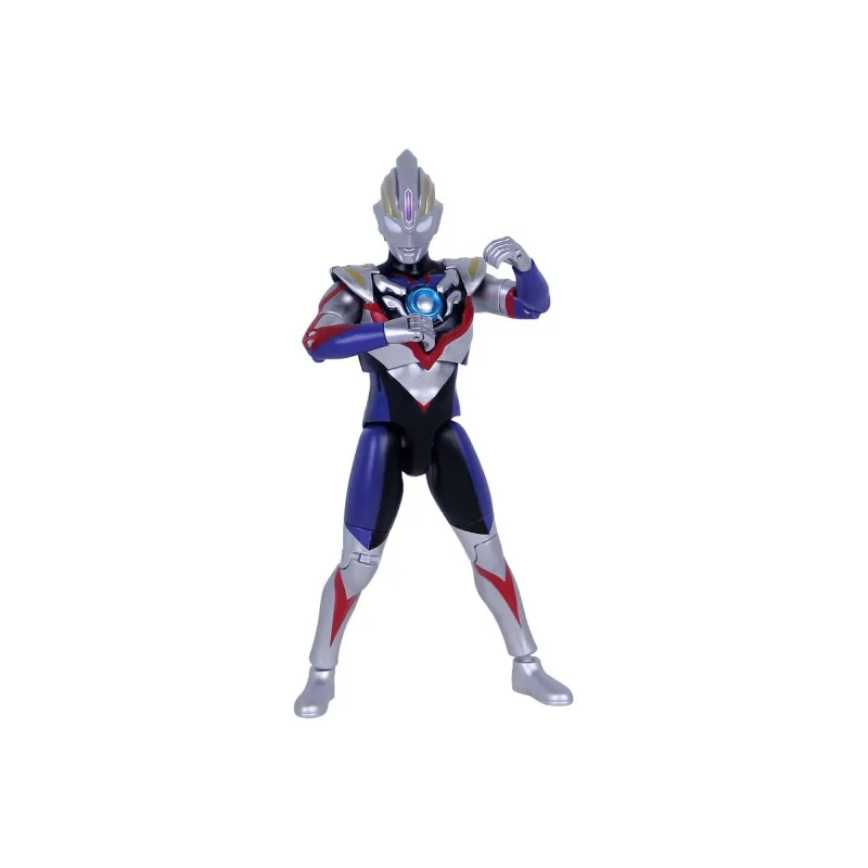 BANDAI With Speaker Ultra Posable Collection Bandai Hero Toy Ultraman Orb Rekka Shape Action Figures 17.5cm-0