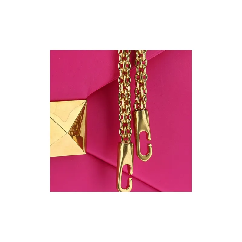 Valentino GARAVANI Calfskin Handheld Crossbody Bag Shoulder Bag Women's Pink-4