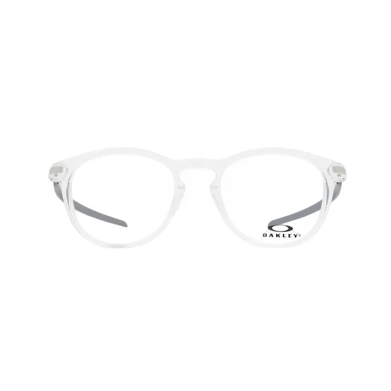 Oakley Plate Frame Oval Eyeglass Frames Unisex Gray-1