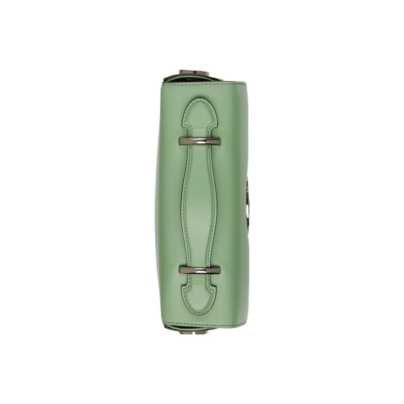 GUCCI Leather Handbag, Shoulder Bag, Crossbody Bag Mini Women's Green-3