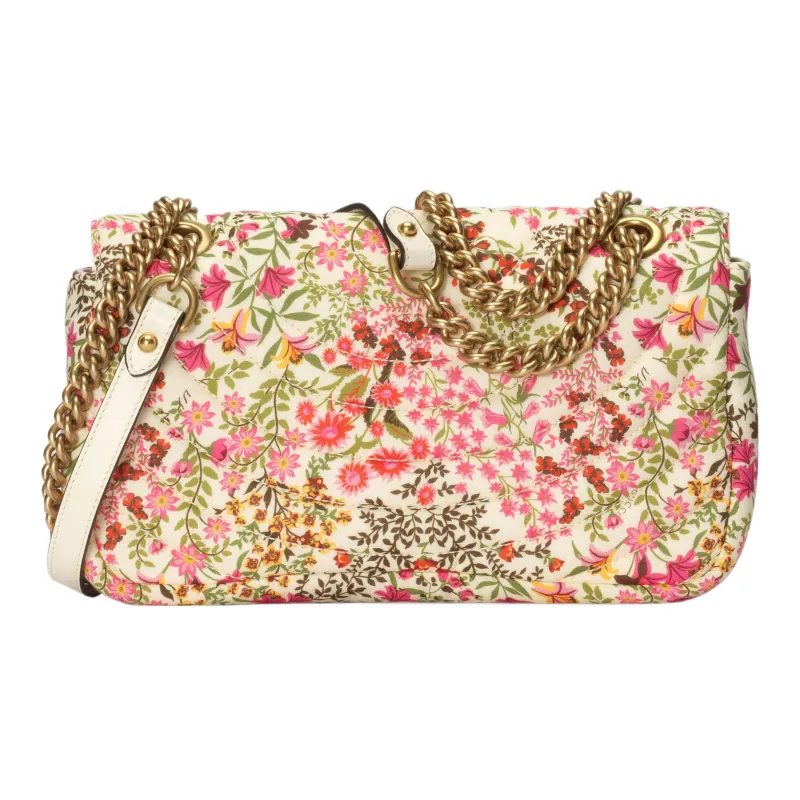 GUCCI GG Marmont Cotton Handbag, Shoulder Bag, Crossbody Bag Trumpets Women's Multicolor-2